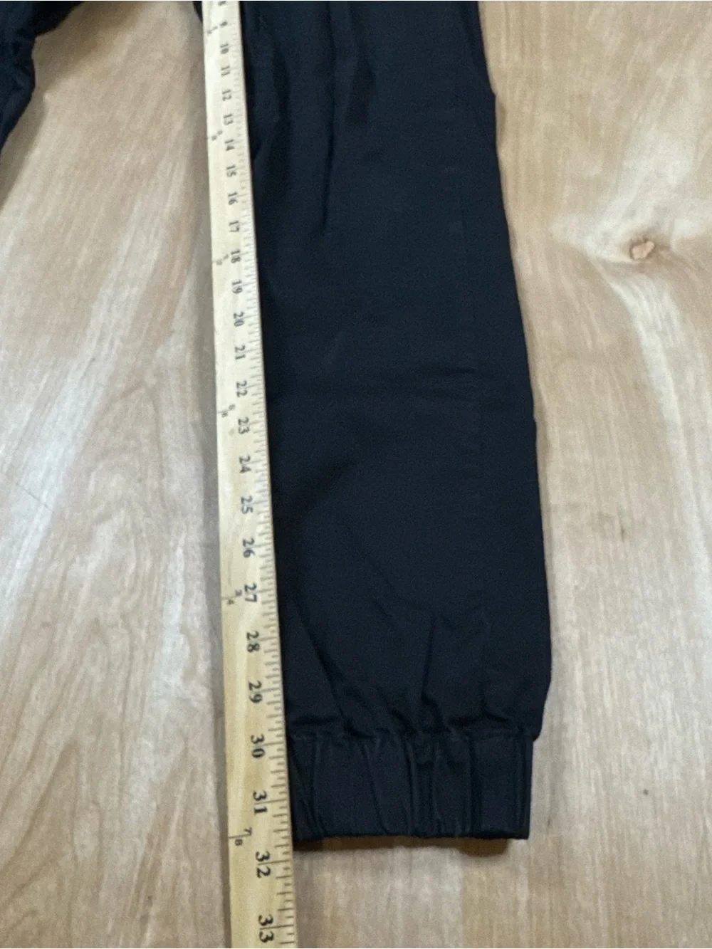 ZANEROBE Men’s Black Slim Tapered Jogger Pants 32 x 32 Twill Drawstring Pockets
